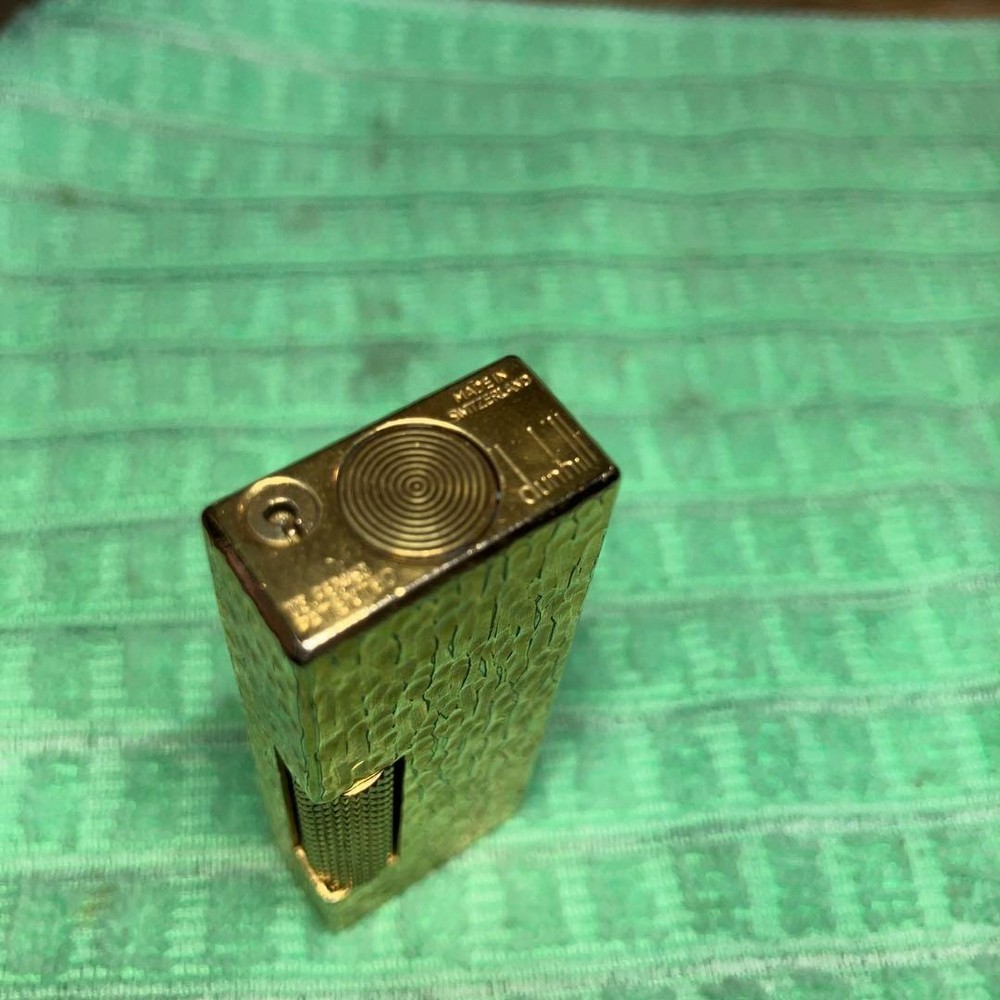 Overhauled Dunhill Gas lighter Gold without box
