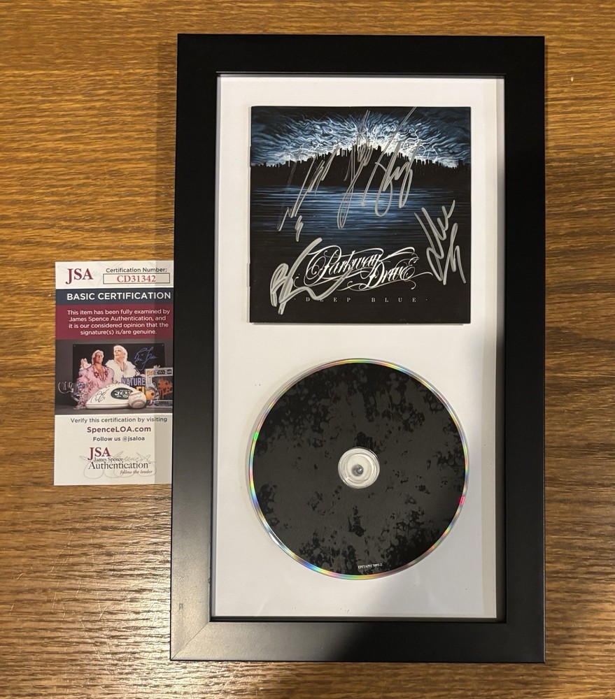 PARKWAY DRIVE DEEP BLUE SIGNED DISPLAY FRAMED CD JSA autograph RARE