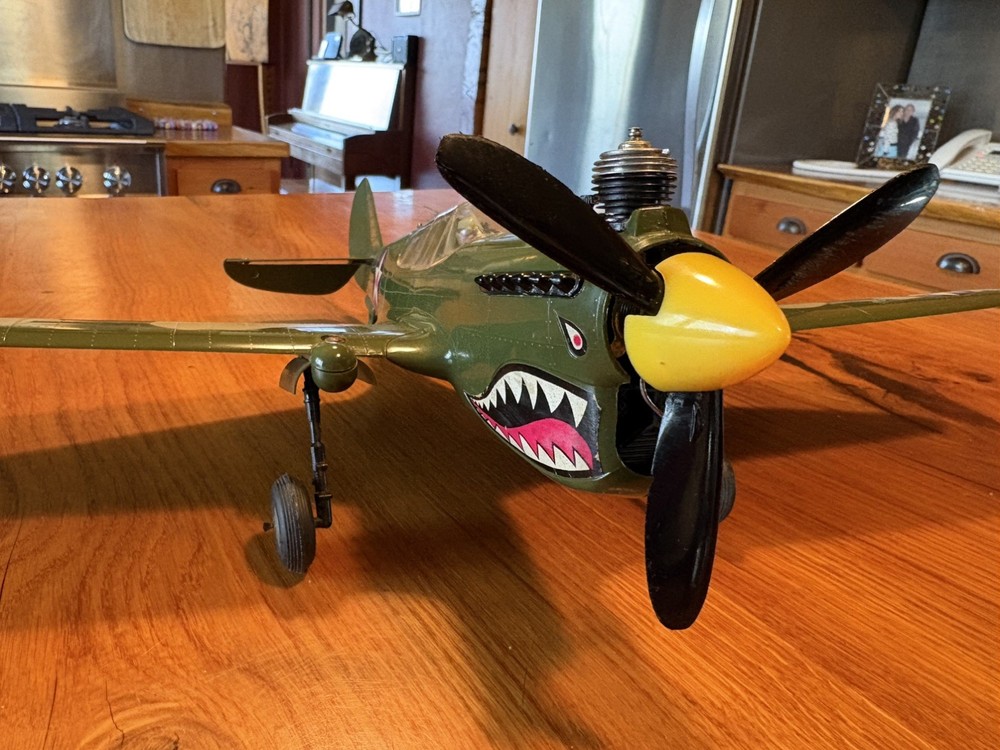 VINTAGE COX P-40 WARHAWK - tested and working great!