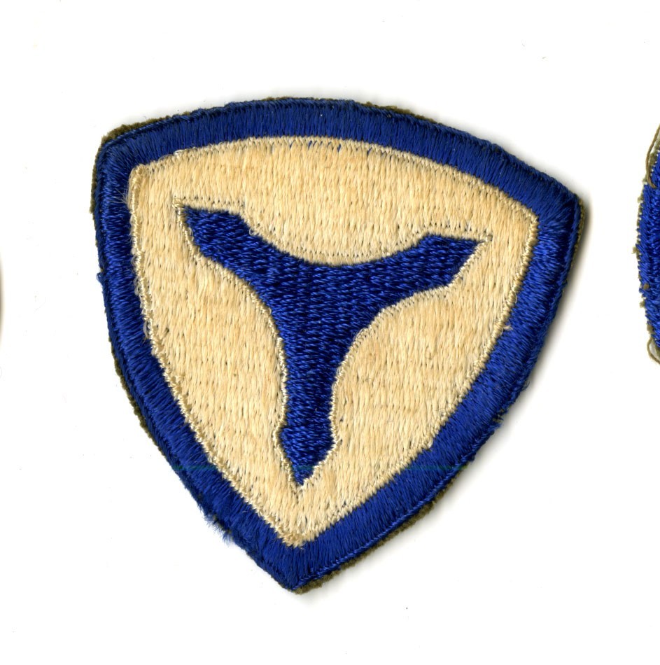 3rd Service Command White Back Patch WWII Vintage Mid Atlantic
