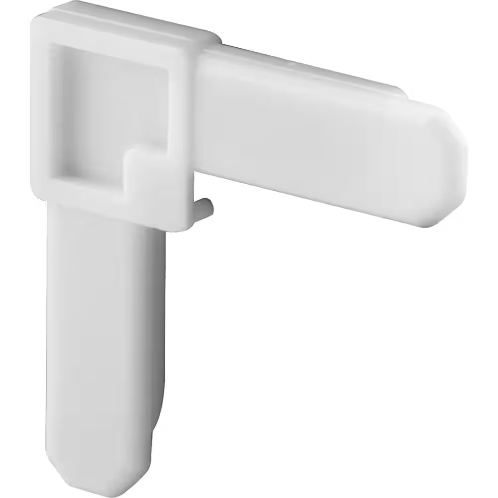 Screen Frame Corner, 7/16 In. X 3/4 In., White Plastic (50-Pack)