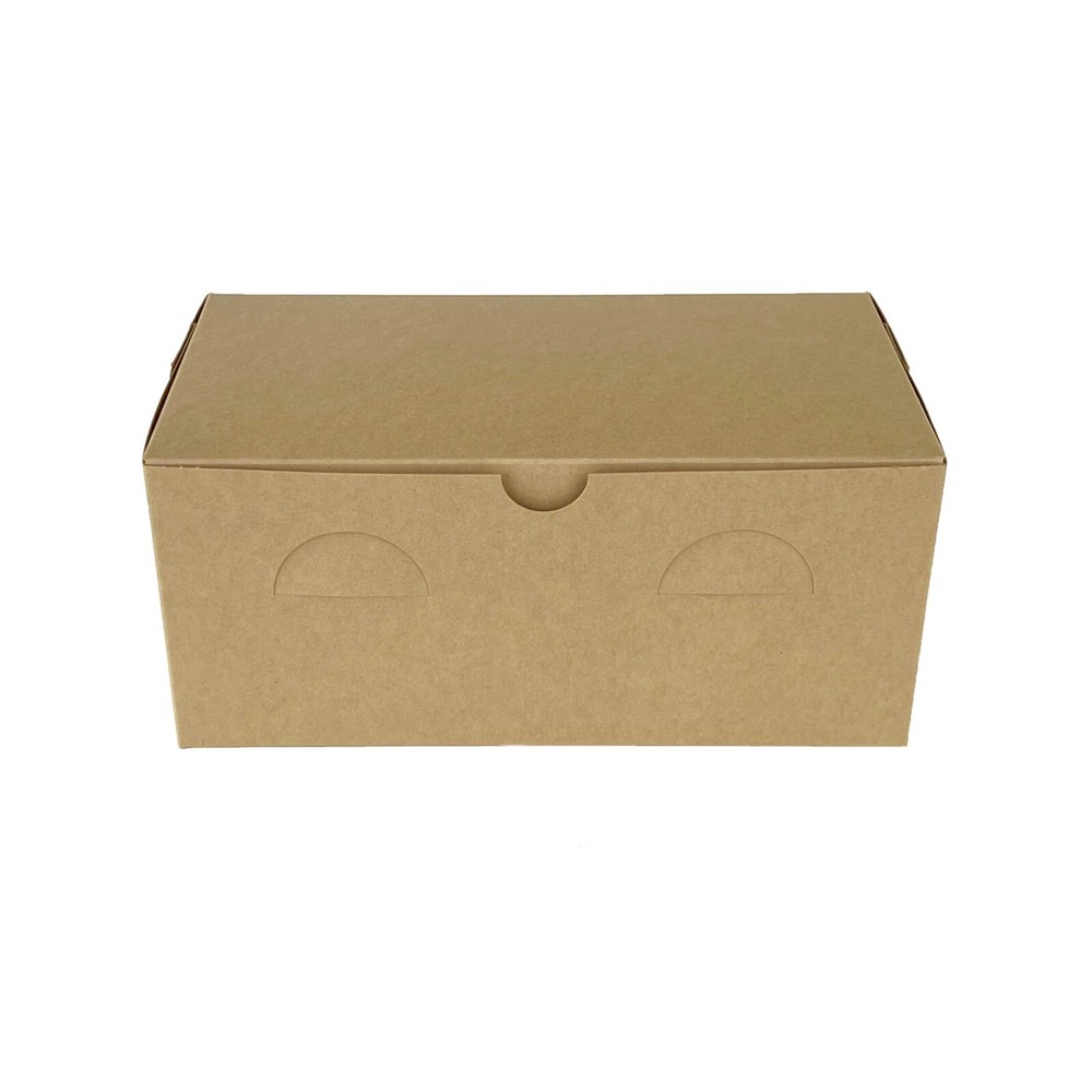 30 Brown Kraft Bakery Boxes 9x5x4 Lock & Tab No Window