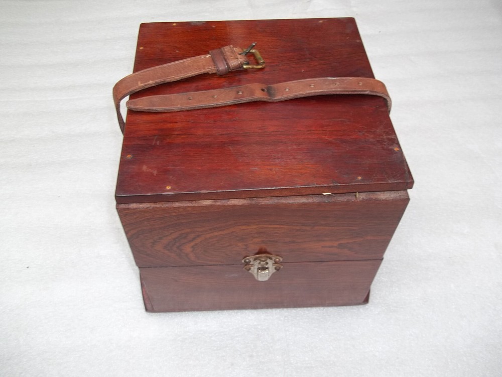 Antique Marine Chronometer Guard Case -  Lid Needs Attention