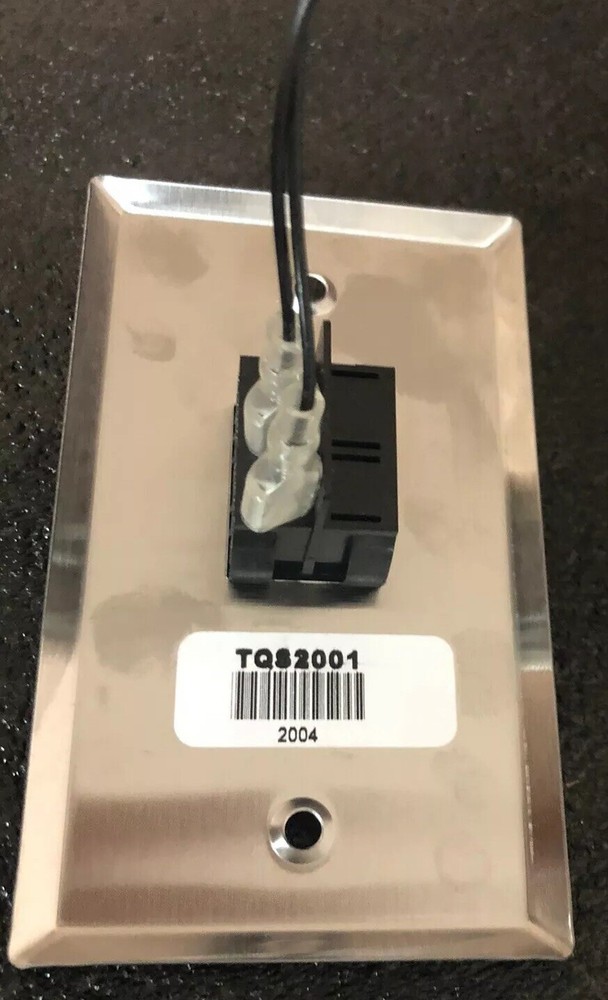 ThreeSixty Intercom Call Switch Single Gang Stainless Wall Plate Part # TQS2001