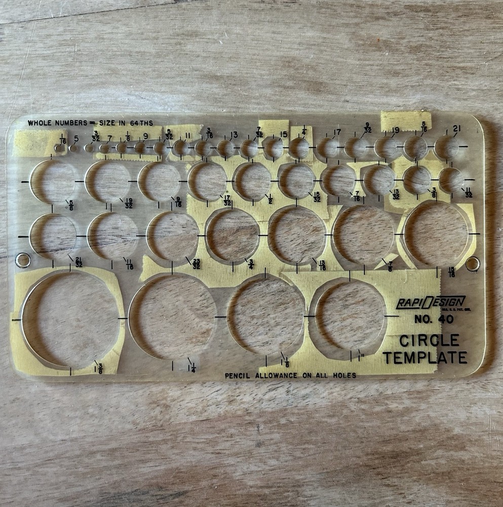 Vintage Calculating Measuring Ruler Set