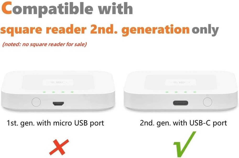 Square Reader Dock Holder Stand 2nd Generation Anti-Sleep Button Portable Size