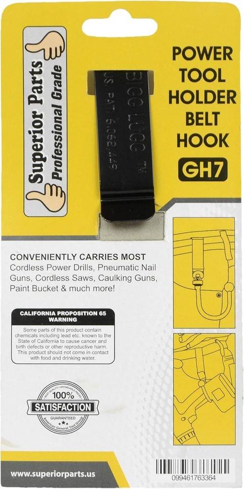 GH7 Hook Drill Holder - Durable Metal Construction