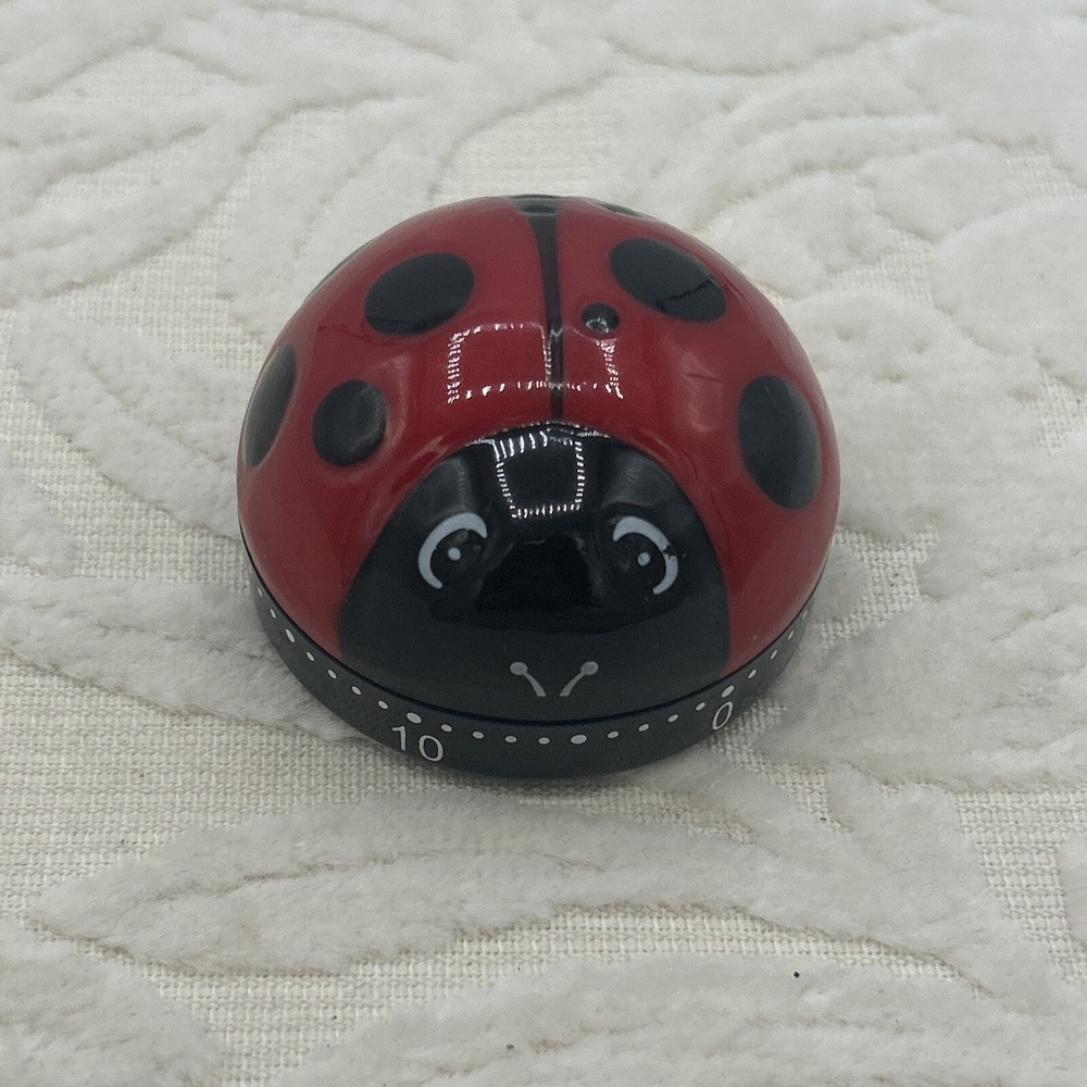 Cooking Timer 60 Min Creative Ladybug Shape Study Timer Abs