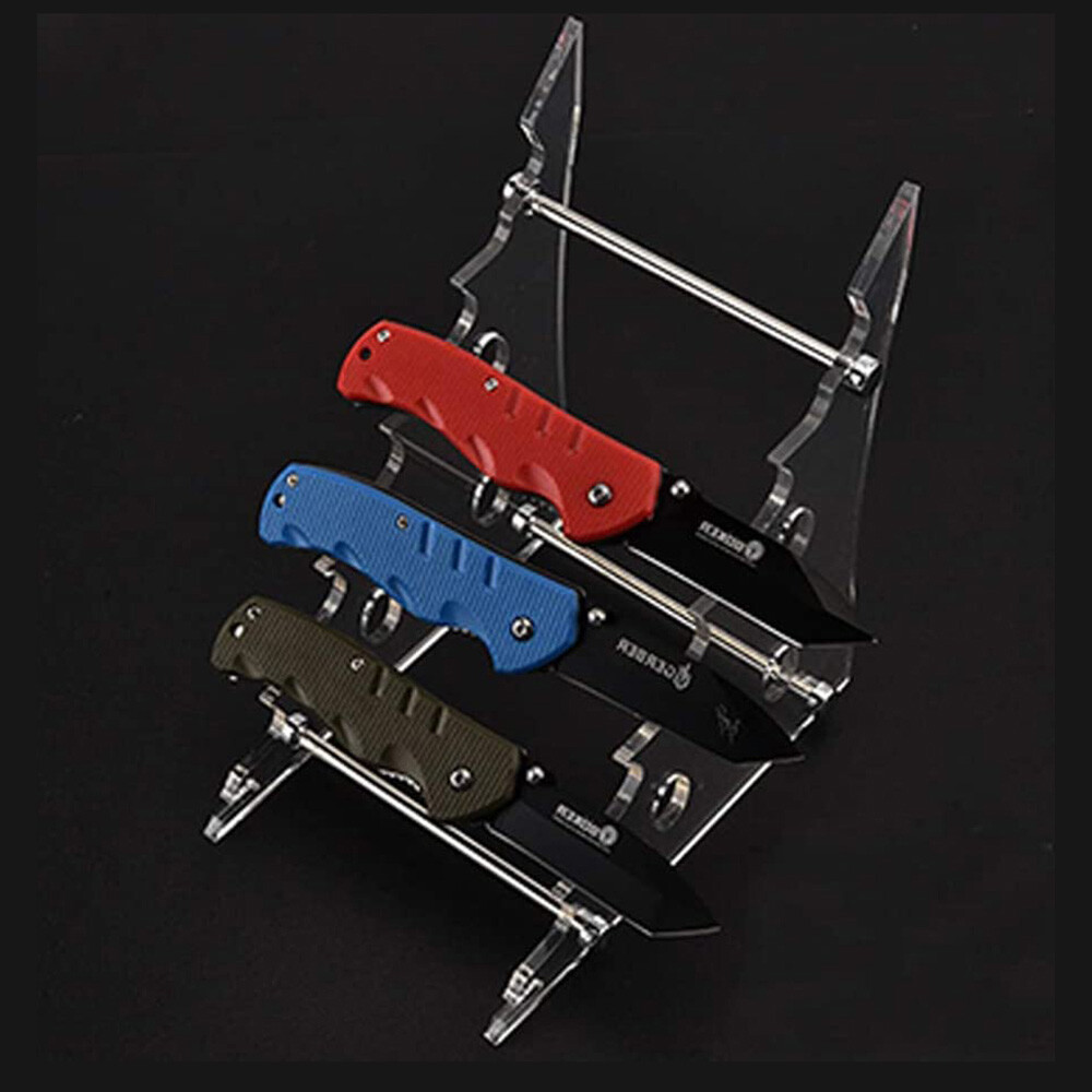 Acrylic Knife Display Stand / Plexiglass Knife Display Holder Frame Tool
