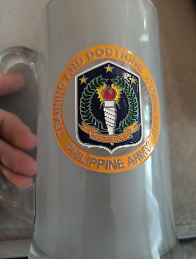 Philippine Army Training And Doctrine Command Beer Mug