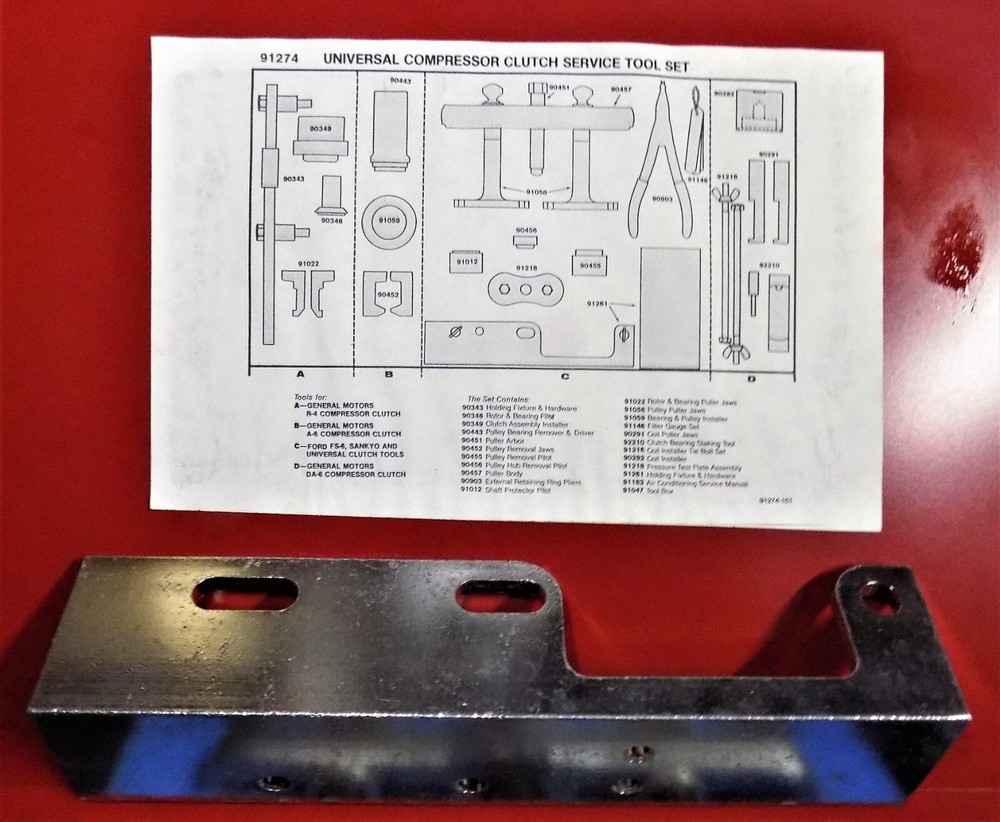 New MASTERCOOL 91274 UNIVERAL COMPRESSOR CLUTCH SERVICE TOOL SET
