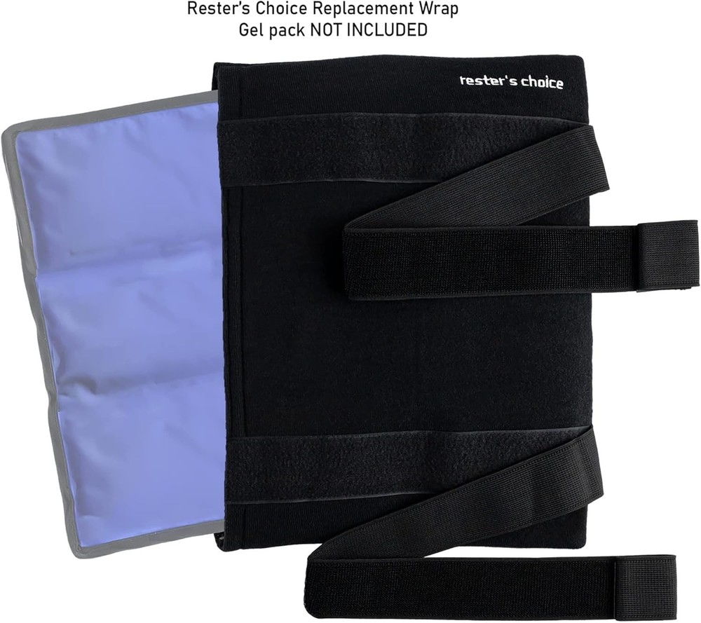 Resters Choice Ice Pack Wrap Holder with Adjustable Straps for Large Ice Pack...