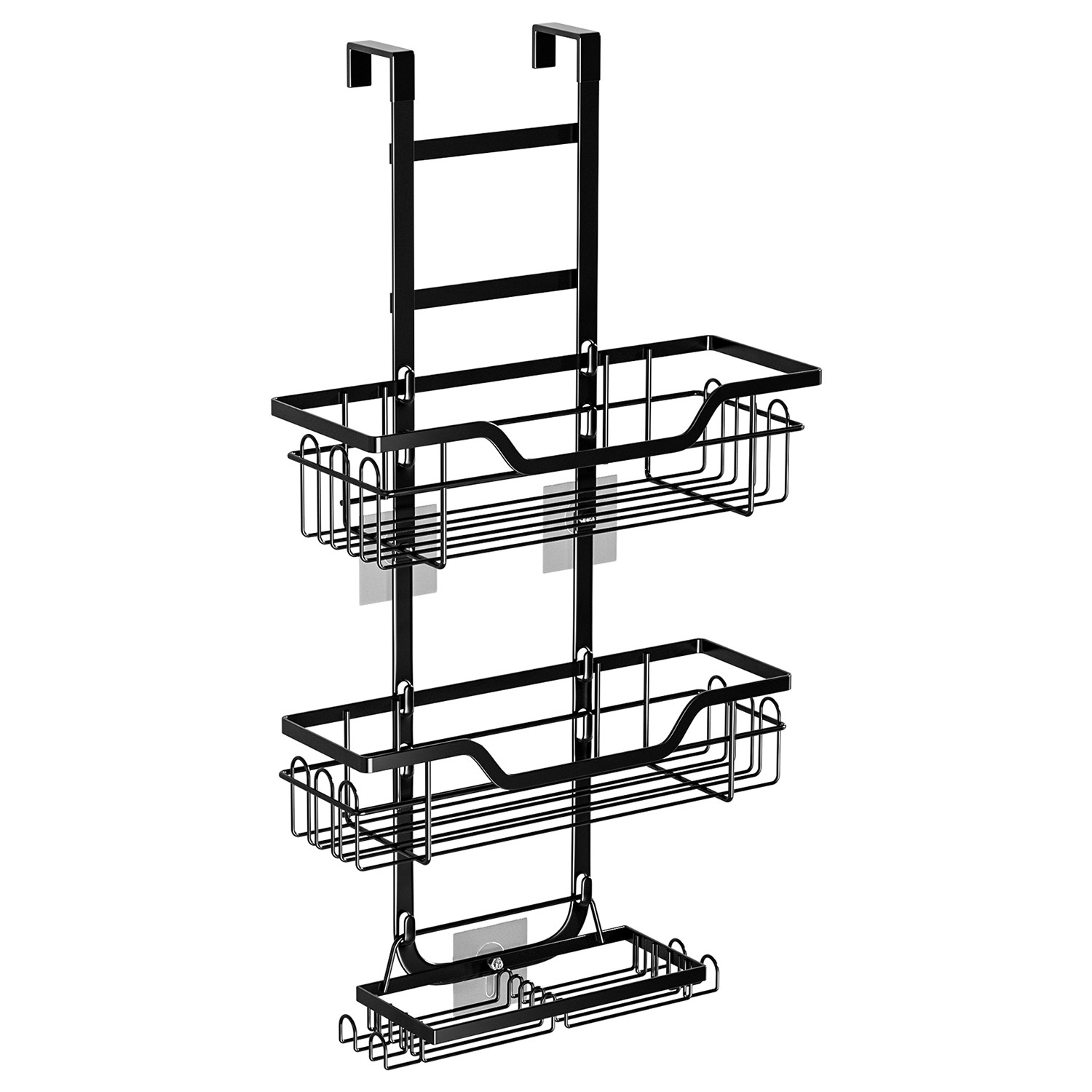 over Shower Black Organizer Door Rustproof the