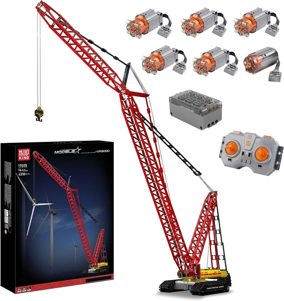 Mould King 17015 Crawler Crane Building Block Remote Control Construction Set