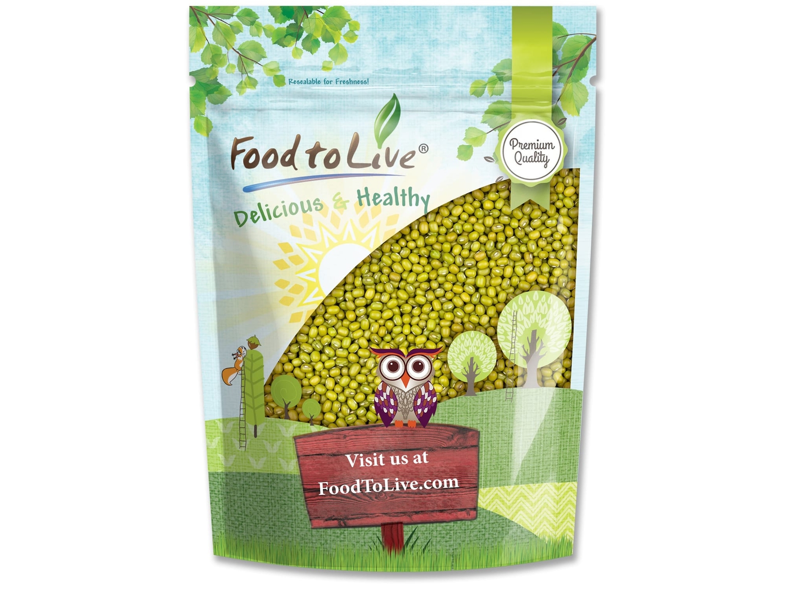 Mung Beans - Sproutable, Kosher, Raw, Vegan - by Food To Live