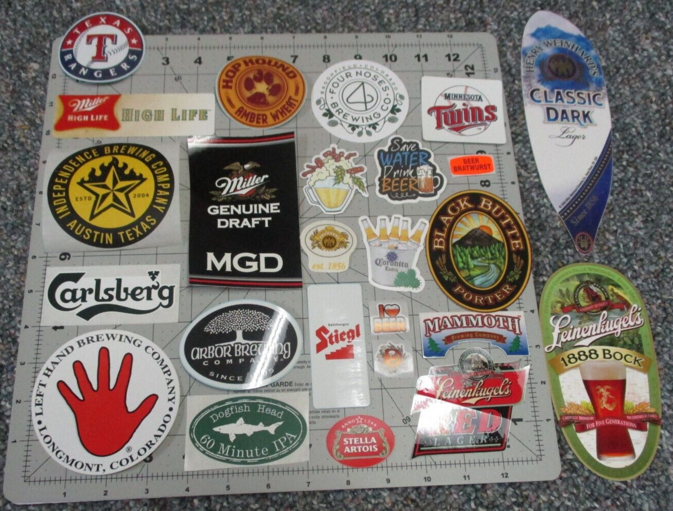 25 BEER STICKER PACK LOT decal craft beer brewing brewery tap handle B2