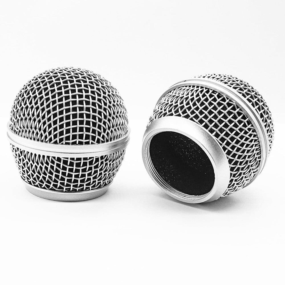 4 Pack Microphone Head Replacement Standard Size with Foam