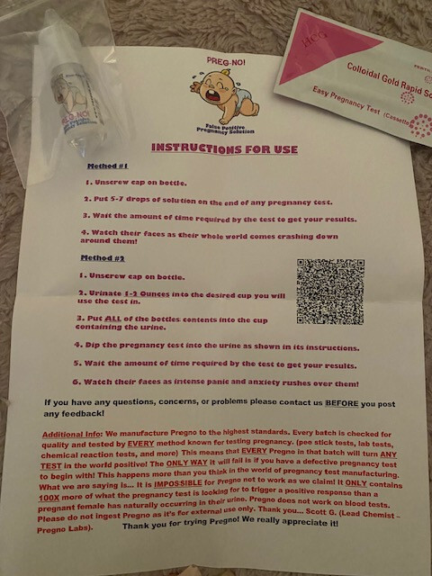 Pregno- False Pregnancy Prank/Solution- TWINS!!!