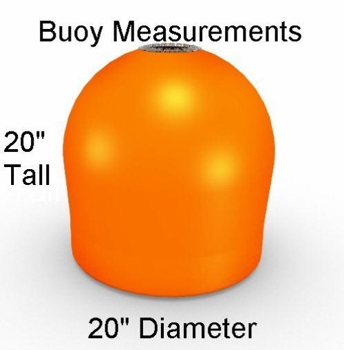 20" Solar Powered Self-Illuminating Buoy With Light Engine