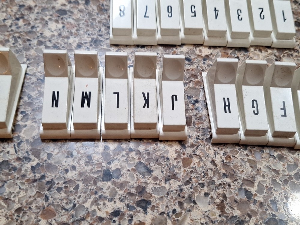 Unknown Jukebox Selection Buttons White Plastic