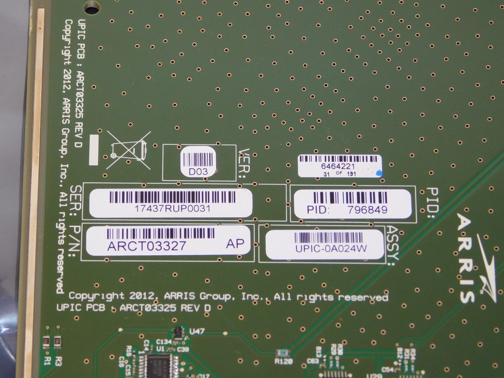 New ARRIS E6000 Upstream Cable Access Module Physical Interface Card Unit 796849
