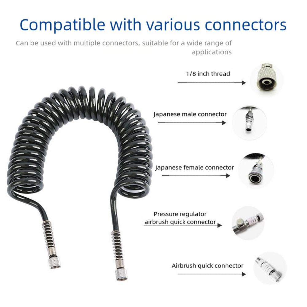 PU Air Hose 3 Meter Length Excellent Elasticity Long-lasting Performance
