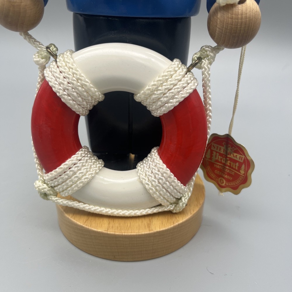 STEINBACH NUTCRACKER GERMAN WOODEN NUTCRACKER CHUBBY SAILOR S1321 Naval Captain