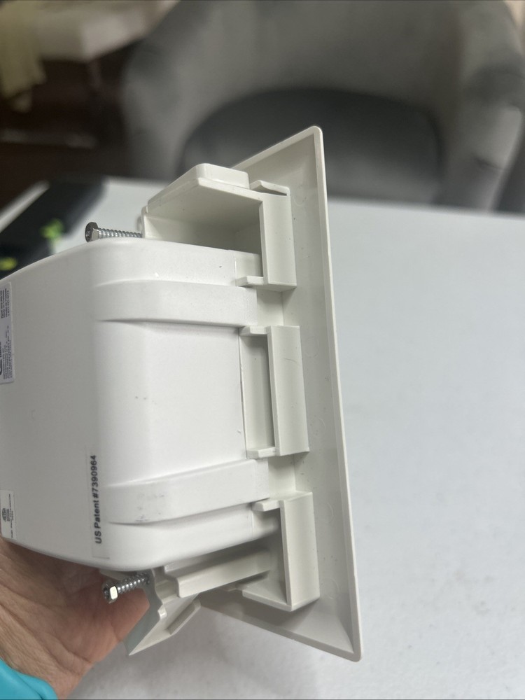 Interteck Low Voltage Recessed Cable Plate Part # 5018-WH-VN