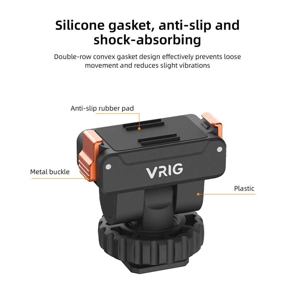 Cold Shoe Camera Mount Adapter Quick Release For DJI OSMO Action 5 Pro / 4 / 3