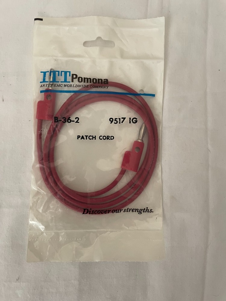 ITT Pomona Electronics B-36-2 Banana Plug Patch Cord 36" 9517 IG-e50