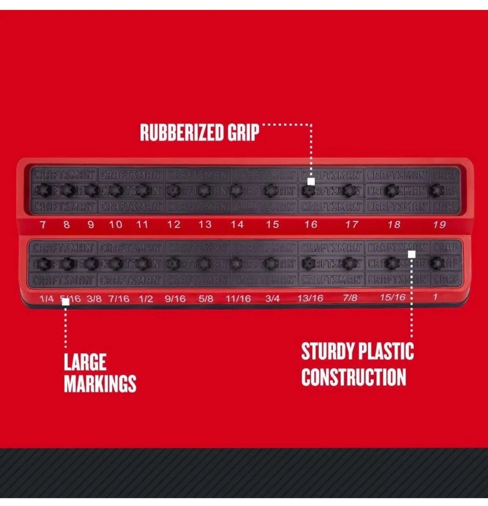 CRAFTSMANPlastic Socket storage3/8-in Drive PlasticSocket Holder