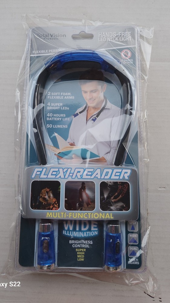 Total Vision Products Hands-Free LED Neck Light - Flexi-Reader -Multi-Functional