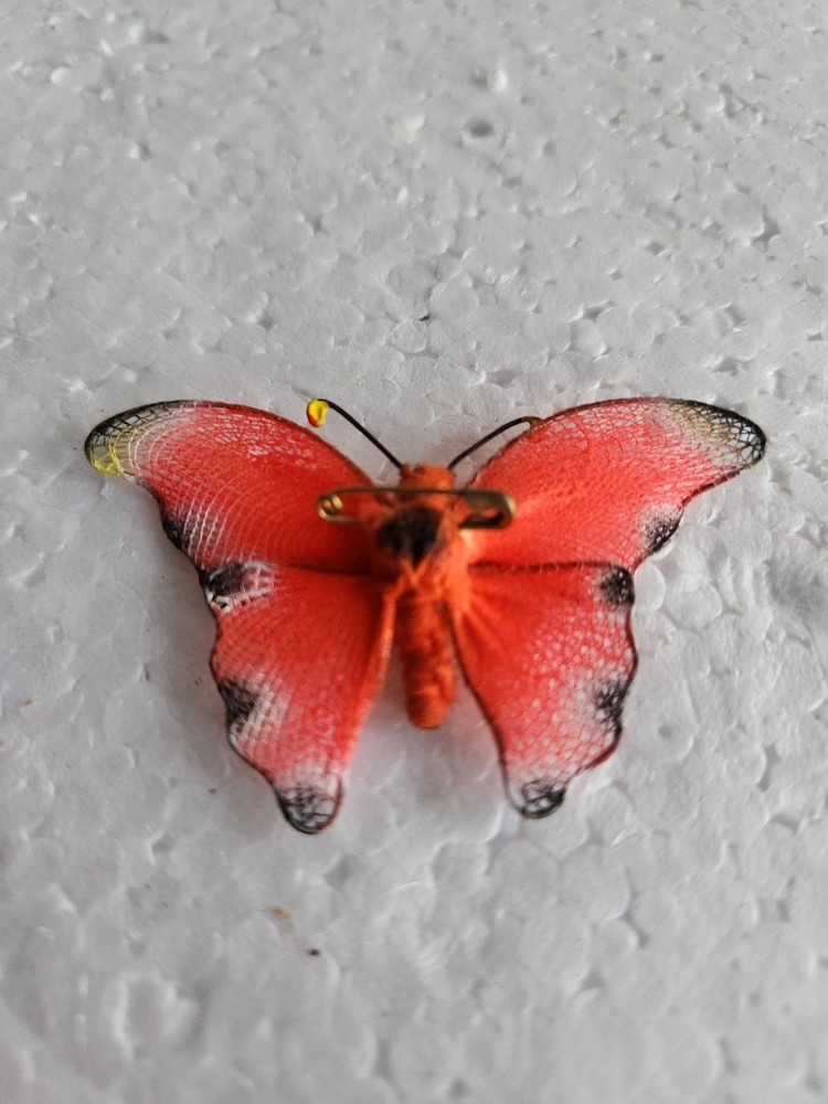 Butterfly Pin • Bright Orange