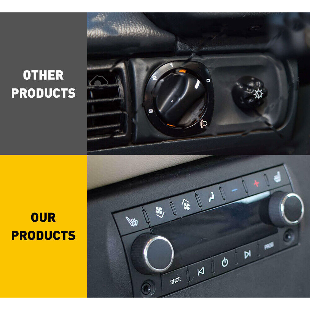 2x Knobs For 2009-2017 Chevrolet Traverse Radio Vol Temperature A/C Control Unit