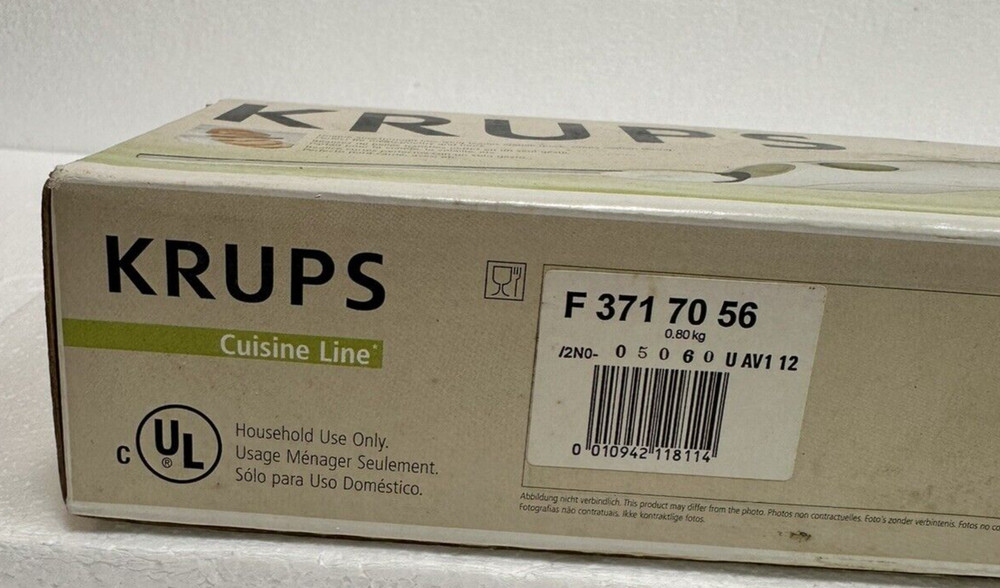 Krups 371 OptiSlice Electric Knife, White Open Box
