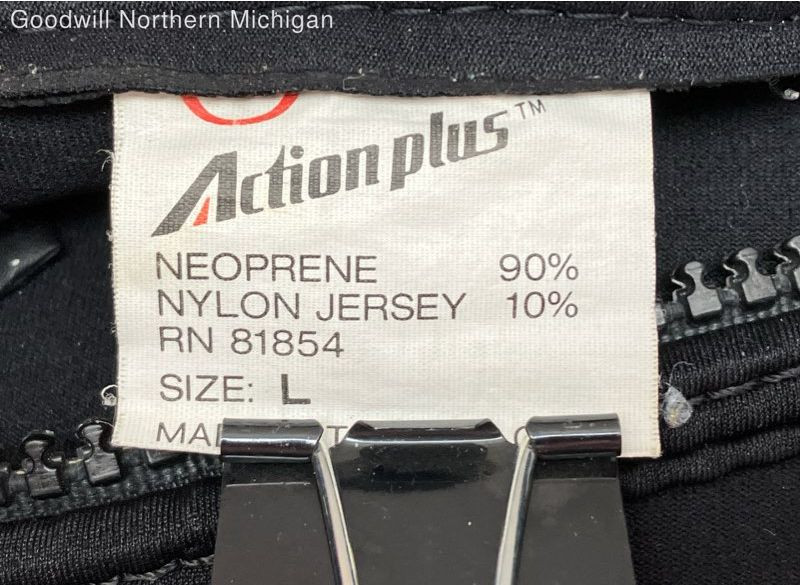 Women's ACTIONPLUS Black Solid Wet Suit - Size L