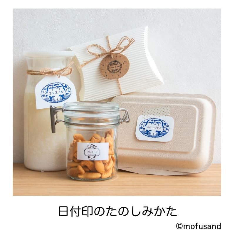 Futaba mofusand Date Stamp Oval Shark Cat K-same