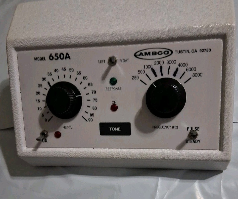 AMBCO 650A Screening Audiometer Tested (Wh2)