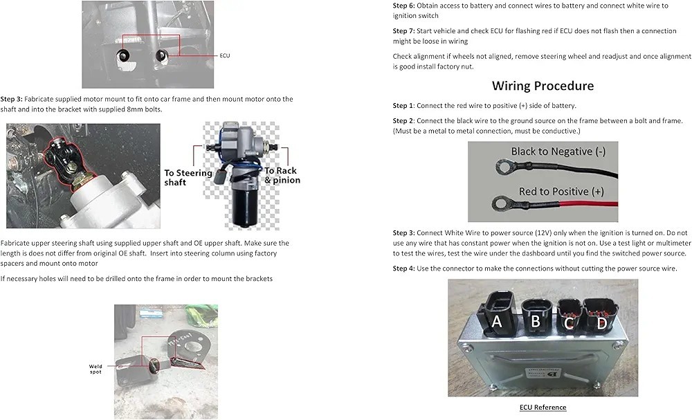 Rugged Front Electric Power Steering Kit for Polaris RZR 170/Blazer 170