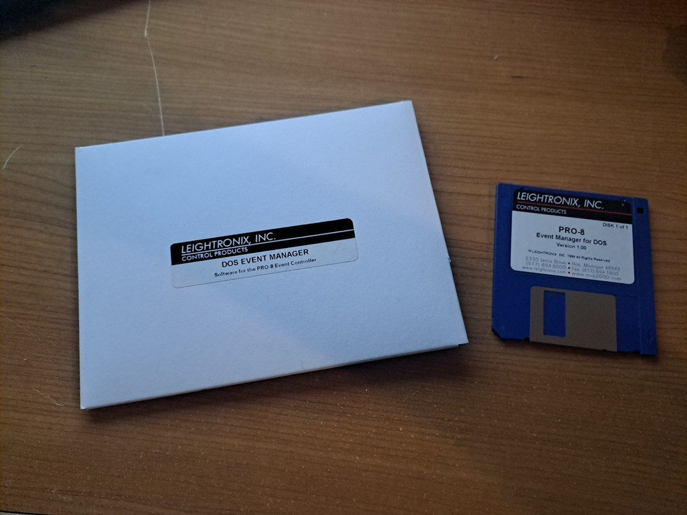 leightronix Control Products DOS EVENT MANAGER PRO-8