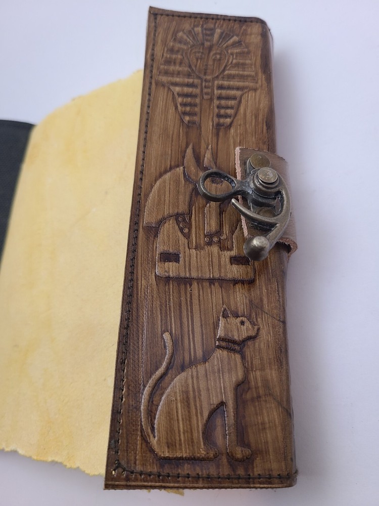 Egypt Themed Leather Journal Handmade Notebook or Diary