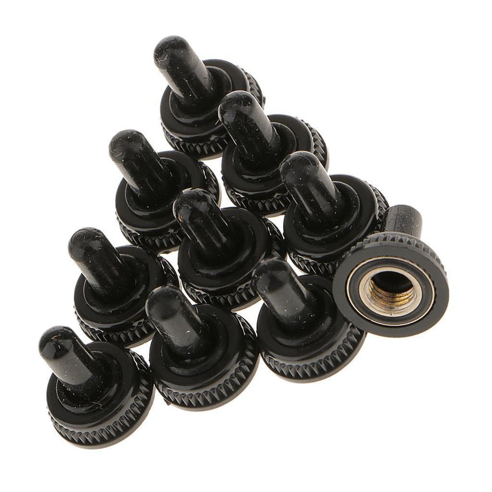 10 Black Toggle Switch Waterproof Boot