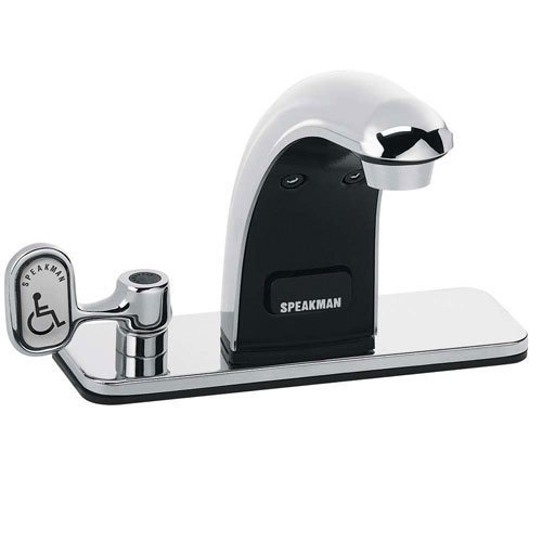 Speakman S-8817-CA Sensorflo AC Powered Sensor Faucet with 4" Deck Plate