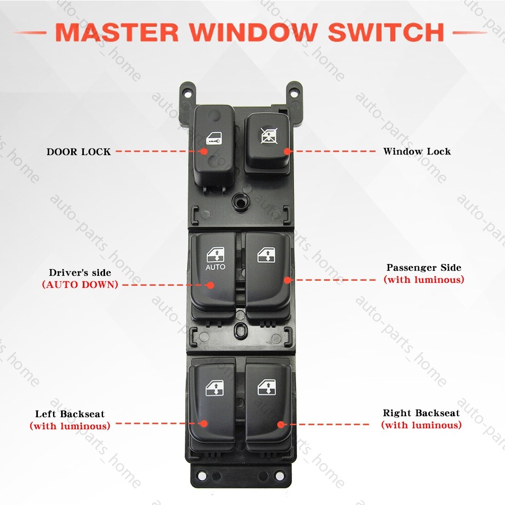 Front Left Power Window Master Control Switch for Hyundai Sonata 2005 2006 2007