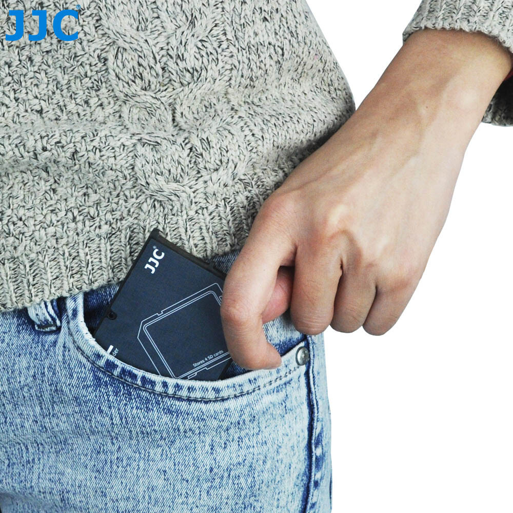 Compact Wallet Memory Card Holder Storage Protective Case fr 4 SD SDHC SDXC Card