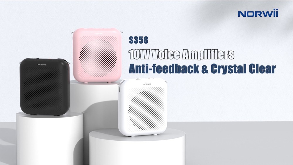 Portable Bluetooth Voice Amplifier, Mini Wired Microphone Headset for Teaching,