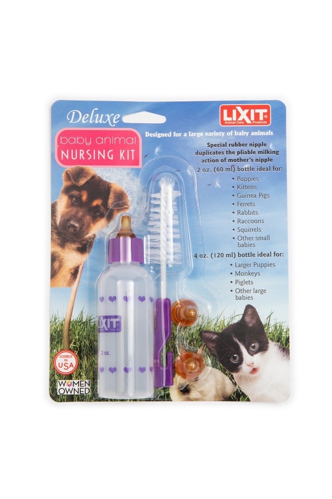 Lixit Bottle Nursing Kit for Baby Animals 2oz