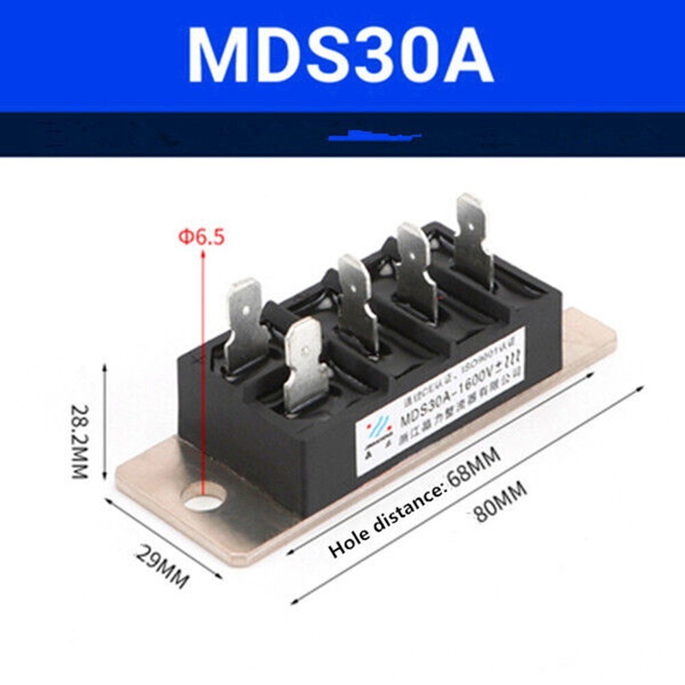 1Pc MDS20A-300A/500A/800A/1000A/1200A 1600V Three Phase Rectifier Bridge Stack