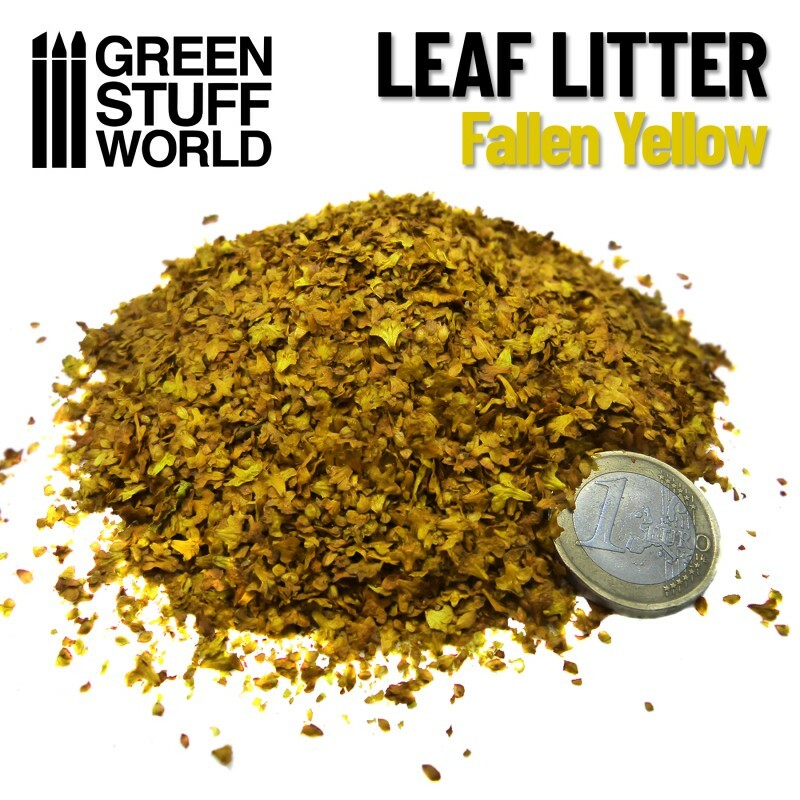 Leaf Litter - FALLEN YELLOW - Basing Leaf scatter material Scenery - Warhammer