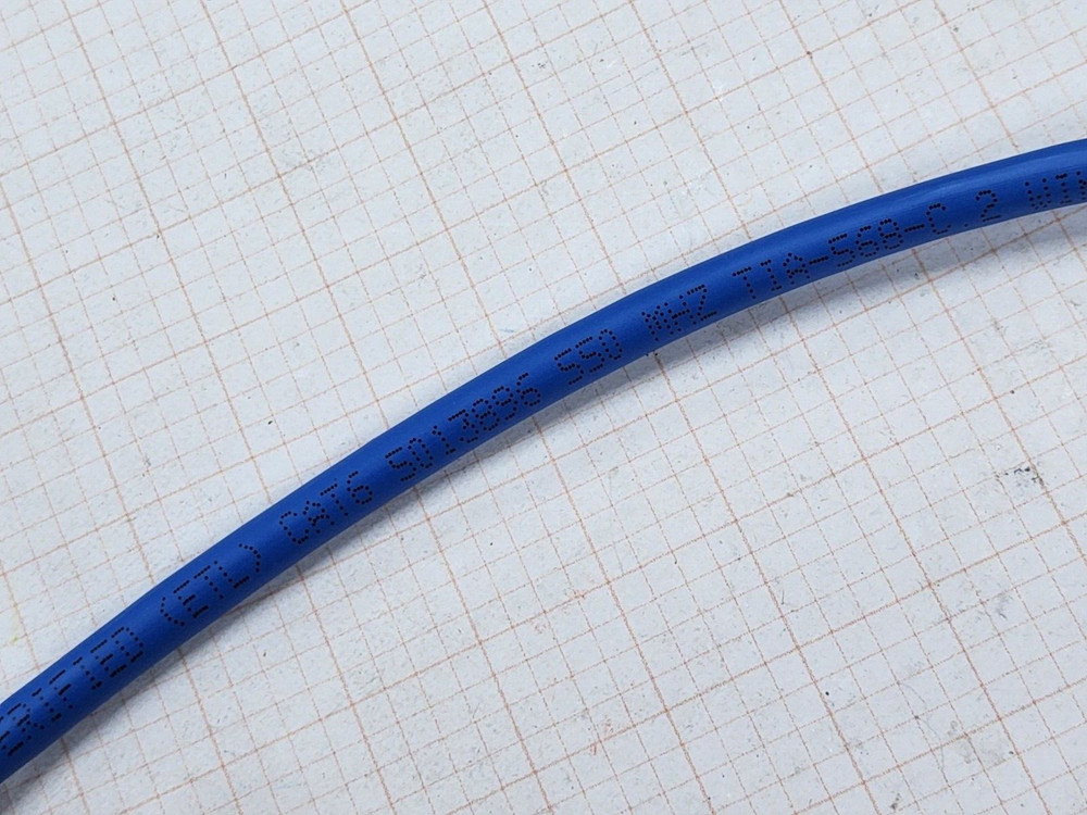 Windy City Wire 23/4P CAT6 550MHz UTP Network Cable CMP Plenum Blue /100ft